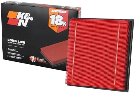 K&N Engine Air Filter:Long Life 18,000 Mile Replacement AirFilter:Compatible with 2007-2021 Ford/Lincoln…