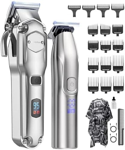 Jack & Rose Clippers and Trimmers Set, Cordless Hair Clippers for Men, Barber Clippers Set