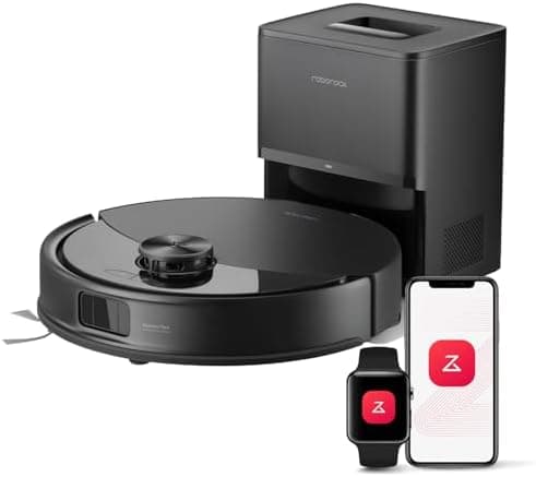 roborock Q10 S5+ Robot Vacuum and Mop, 10,000Pa Suction, Upgraded from Q8 max+, 70 Days Self-Emptying, Obstacle Avoidance, Sonic…