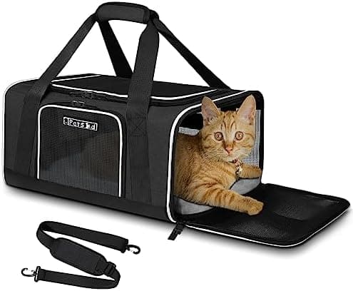 Petskd Pet Carrier 17x12x8.5 JetBlue Allegiant Airline Approved,Pet Travel Carrier Bag for Small Cats and Dogs, Soft Dog Carrier…