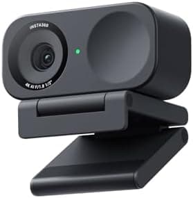 Insta360 Link 2C - 4K Webcam for PC/Mac, 1/2" Sensor, Auto Framing, HDR, AI Noise-Canceling Mic, Gesture…