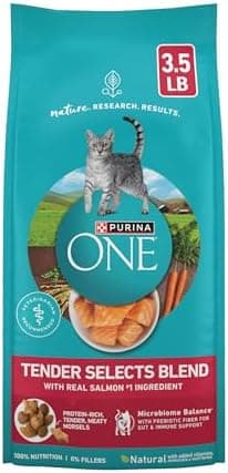 Purina ONE Natural Dry Cat Food, Tender Selects Blend With Real…