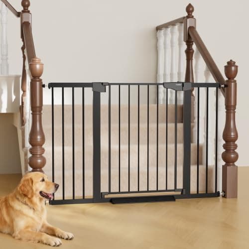 Cumbor 29.7–51.5" Extra Wide Baby Gate for Stairs, Pressure-Mounted…