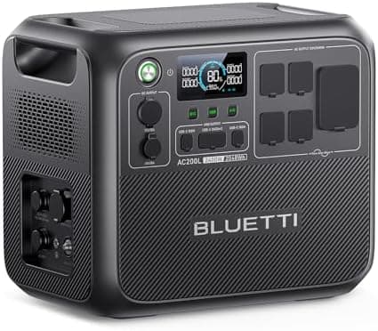 BLUETTI AC200L Portable Power Station, 2048Wh LiFePO4 Battery Backup, Expandable to 8192Wh w/ 4 2400W AC Outlets (3600W Power…