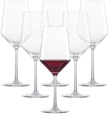 ZWIESEL GLAS Pure Cabernet Red Wine Glass (Set of 6), Graceful Wine Glasses for Red Wine…