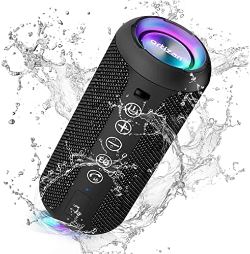 Ortizan Portable Bluetooth Speaker (1nd Gen), IPX7 Waterproof, Wireless, Big Sound and Deep Bass, TWS Pairing, 30Hrs of Playtime…