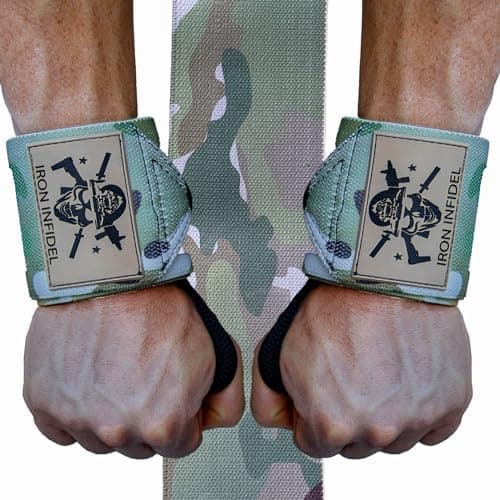 Iron Infidel Wrist Wraps for Weightlifting - 18" Heavy Duty Support for Working Out, Gym…