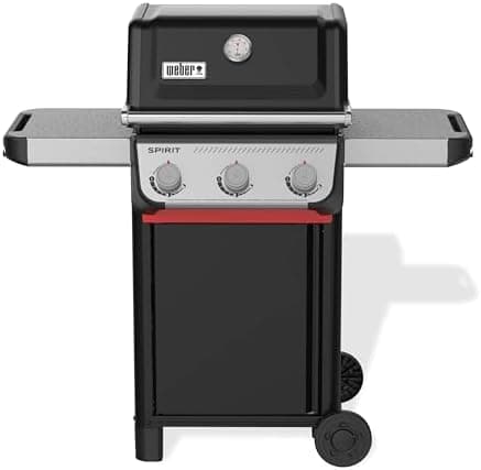 Weber Spirit E-310 Liquid Propane Gas Grill for Outdoor Cooking and BBQ, 3 Burners, Black – Porcelain-Enameled Cast-Iron Grates &…