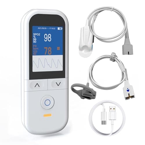 Handheld Pulse Oximeter for Baby and Adults, Fast SpO2 Reading Oximeters Accurate Infants Oxygen Saturation Monitor with Alarm…