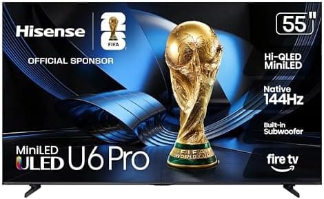Hisense 55" U6 Pro Series Mini‑LED ULED 4K UHD HDR Gaming AI Smart…