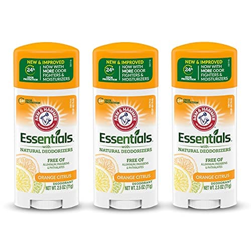 ARM & HAMMER Essentials Deodorant- Orange Citrus- Solid Oval - Made…