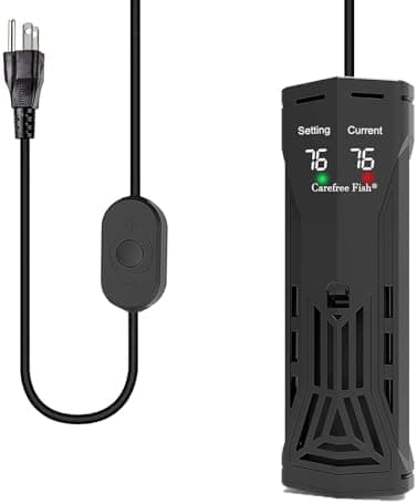 Carefree Fish 200/300/500/800W Aquarium PTC Ceramic Heater Dual Independent Chips Dual Overheat Protection Dual Water Level…