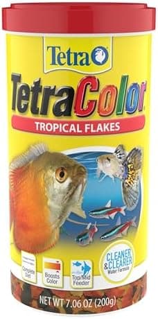 TetraColor Tropical Flakes, Color Boosting Fish Food, Nutritionally…