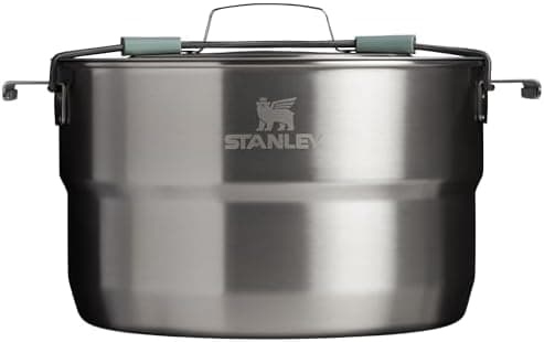 Stanley Wildfare Core 26-Piece Complete Camp Kitchen Cook Set | 4 qt Pot with Lid, 8in Fry Pan | 4 Table…