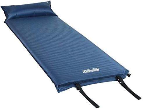 Coleman Self-Inflating Sleeping Pad with Pillow, Lightweight Inflatable Camp Pad with Extra Support & Quick Deflation, No Air…
