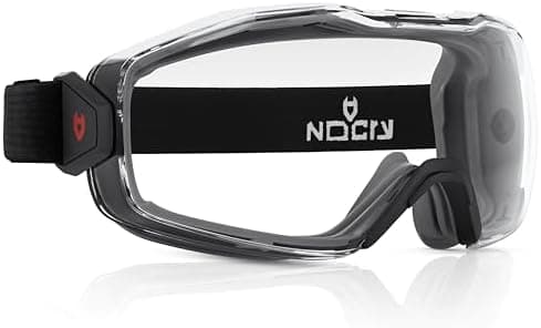 NoCry Anti Fog Safety Goggles Over Glasses For Men And Women — ANSI Z87.1 Premium Anti Scratch & UV380 — Eye Protection with…