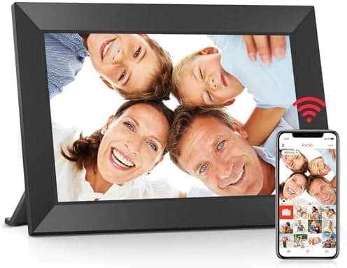 BIGASUO Digital Picture Frame, 10.1" Frameo Digital Frame WiFi with…