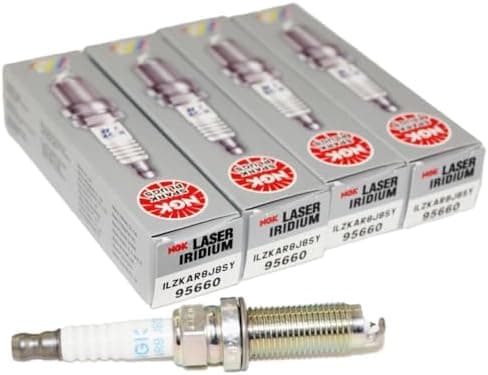 NGK ILZKAR8J8SY Laser Iridium Spark Plug (95660 Laser Iridium), 4 Pack