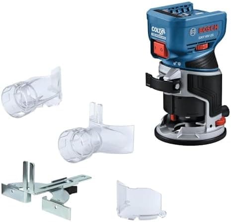 BOSCH GKF18V-25N 18V Brushless Colt™ Palm Router | Cordless Power and Precision for Woodworking Projects…