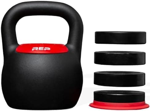 Rep Fitness Adjustable Kettlebell | Weight Set for Home Gym | Strength Training Equipment for Men & Women |…