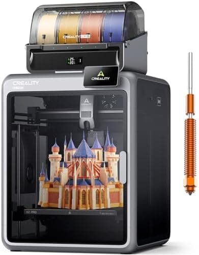 Creality K2 Pro Combo (A) 3D Printer, Multicolor Color Printing with CFS, 600mm/s High-Speed, Dual AI Camera, Active Chamber…