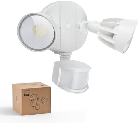 Philips 44W 4200 lm LED Security Light Outdoor w/PIR Motion Sensor, 5000K Daylight Flood Light, Waterproof, Dusk to Dawn, 2…
