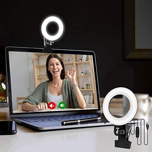 Cyezcor Video Conference Lighting Kit, Ring Light for Monitor Clip On,for Remote Working, Distance Learning,Zoom Call, Self…
