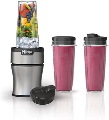 Ninja Nutri-Plus Personal Blender | Compact Push to Blend | Make Frozen Drinks, Smoothies, Sauces &…