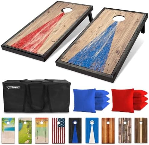 GoSports 4 x 2 ft Regulation Size Wood Cornhole Boards - 10 Vintage…
