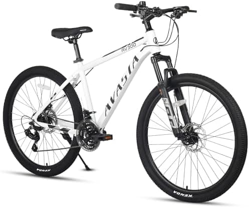 AVASTA AV300 26 27.5 inch Mountain Bike with 21-Speed, Aluminum Frame, Dual Disc Brake, Comfortable Saddle, Multiple Colors…