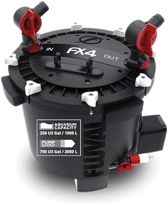 Fluval FX4 High Performance Aquarium Filter, Canister Filter for Aquariums up to 250 Gal.