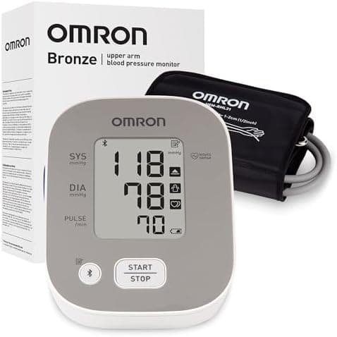 OMRON Bronze Blood Pressure Monitor for Home Use & Upper Arm Blood Pressure Cuff - #1 Doctor & Pharmacist…
