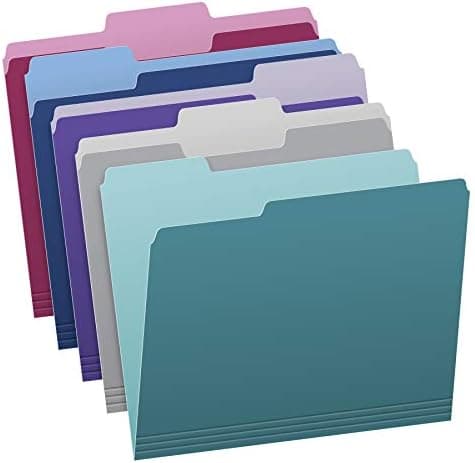 Pendaflex Two Tone Color File Folders, Letter Size, Assorted Colors…