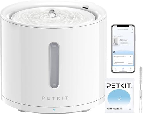 PETKIT EVERSWEET Solo 2 Cat Water Fountain with Pump, Ultra Quiet 70oz/2L Pet Water Fountain for Cats and…