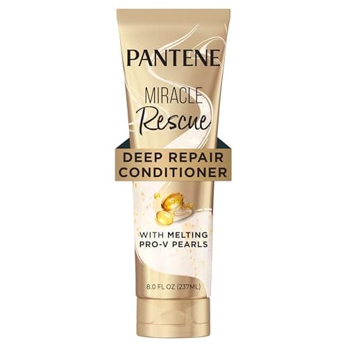 Pantene Miracle Rescue Deep Conditioner with Melting Pro-V Pearls - For Dry, Damaged, or Color-Treated Hair…