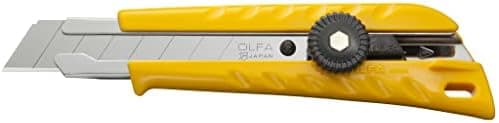OLFA 18mm Heavy-Duty Utility Knife (L-1) - Multi-Purpose Custom Cutting Depth Utility Knife w/Ergonomic Grip Handle & Snap-Off…