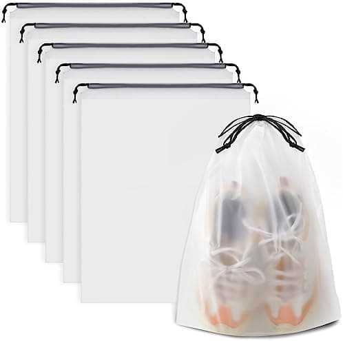 COIDEA Waterproof Travel Drawstring Shoe Bags for Packing, Storage, Travel Essentials for Men and Women, 15.7 x 11.8 inches…