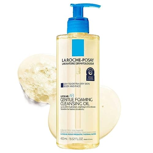 La Roche-Posay Lipikar AP+ Gentle Foaming Cleansing Oil, Gentle Oil Cleanser for Face and Body Formulated with Niacinamide…