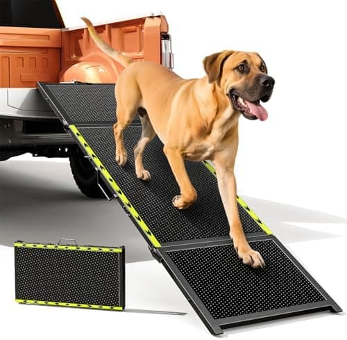 74'' L & 20'' W Longest Dog Ramp for Car - Extra Wide Portable Pet Dog Ramps for Large Dogs, Dogs Cars Ramp for Car…