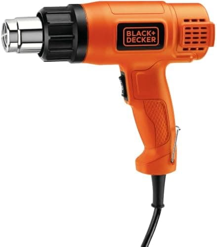 BLACK+DECKER Heat Gun for Crafts, Corded, Dual Heat Settings up to 1000 Degrees, 1350 Watt (HG1300)