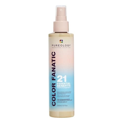 Pureology Color Fanatic Multi-Tasking Leave-In Spray - Detangling & Frizz Control, 21 Benefits for All Hair Types, Heat…