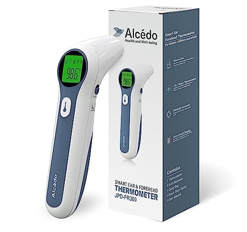 Alcedo Forehead and Ear Thermometer for Adults, Kids, and Baby | Digital Infrared Thermometer for Fever |…