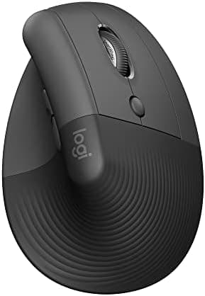 Logitech Lift Vertical Ergonomic Mouse, Wireless, Bluetooth or Logi Bolt USB Receiver, Quiet clicks, 4 Buttons, Compatible with…
