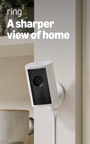 Ring Indoor Cam Plus (newest model), Home or business security, Retinal 2K for crisp, true-to-life video quality, 4x Enhanced…