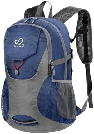 WATERFLY Lightweight Packable Hiking Backpack: 30L Foldable Travel Daypack Ultralight Camping Day Pack for Woman Man ClimeCo…
