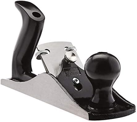 Amazon Basics Woodworking Hand Planer - No.4 Adjustable Bench Plane with 2-Inch Steel Blade for Quality Wood Smoothing Cuts…