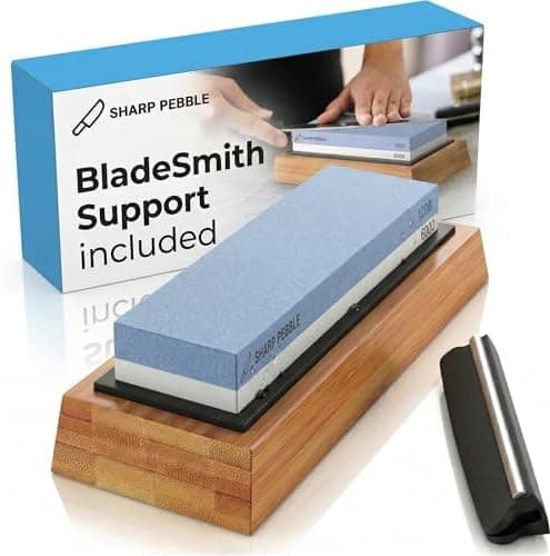 Sharp Pebble Premium Whetstone Knife Sharpening System – 1000/6000…
