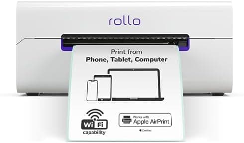 Rollo Wireless Shipping Label Printer - Wi-Fi Thermal Label Printer 4x6 for Shipping Packages - AirPrint from…