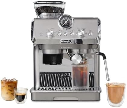 De'Longhi La Specialista Arte Evo Espresso Machine - Compact Cold Brew Coffee Maker with Grinder, Milk Steam Wand/Frother &…