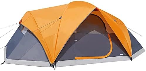 Amazon Basics Camping Tent, 3-Season Dome Design with Rainfly Global Recycled Standard
